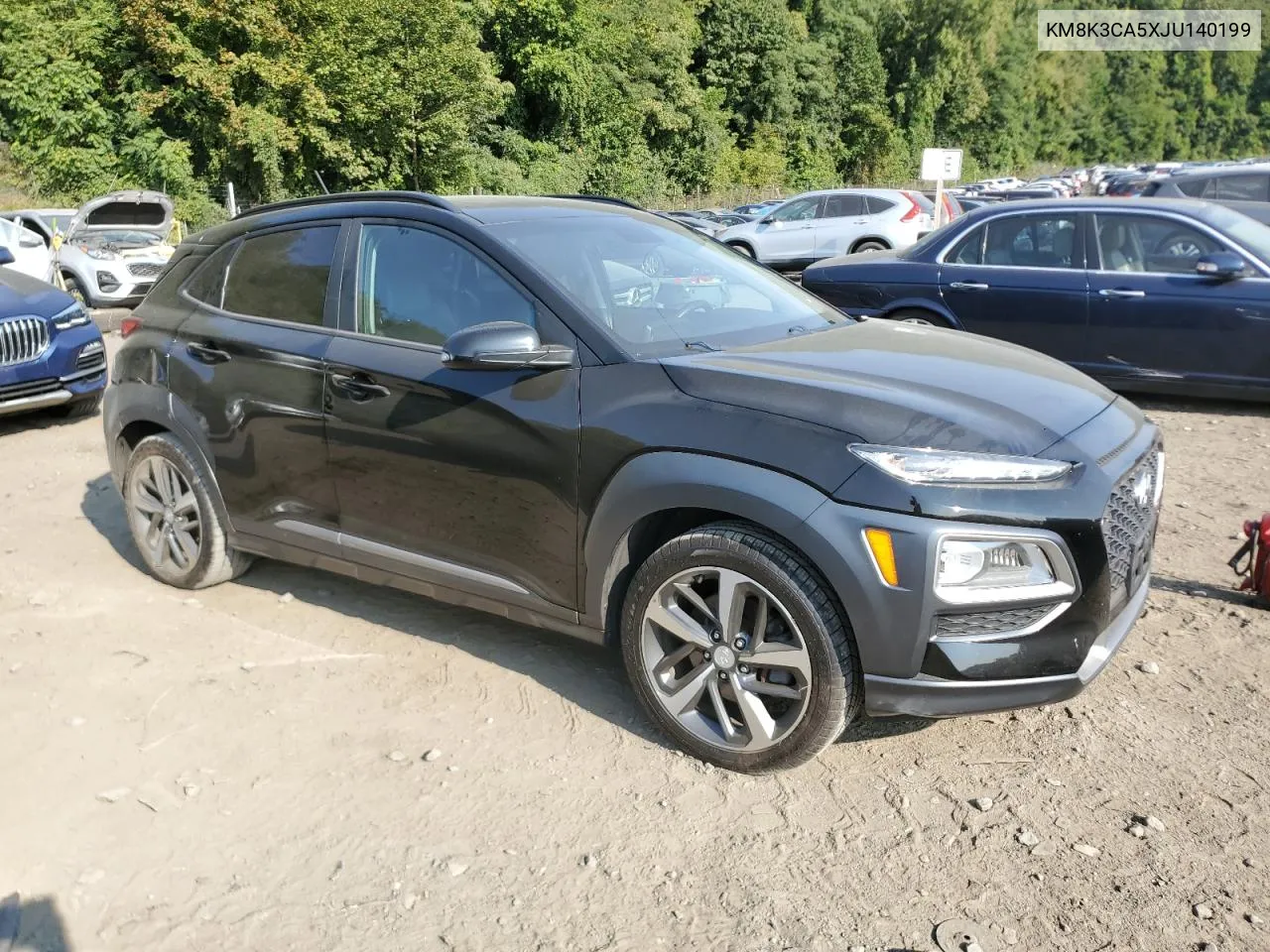 2018 Hyundai Kona Limited VIN: KM8K3CA5XJU140199 Lot: 71161604