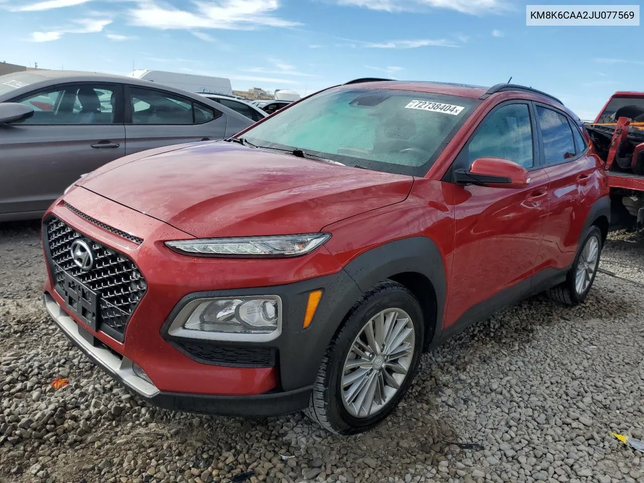 KM8K6CAA2JU077569 2018 Hyundai Kona Sel