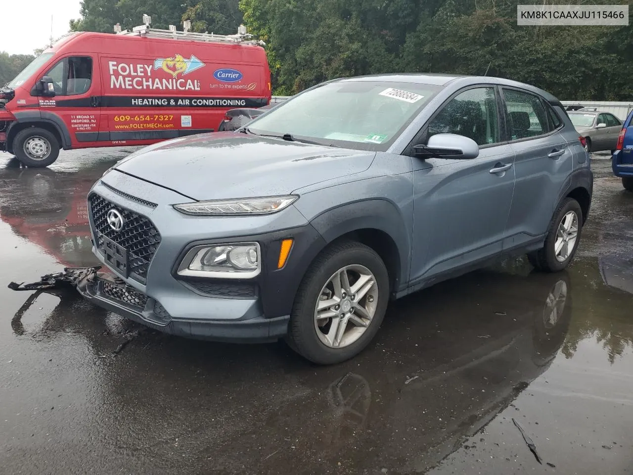 2018 Hyundai Kona Se VIN: KM8K1CAAXJU115466 Lot: 72888584