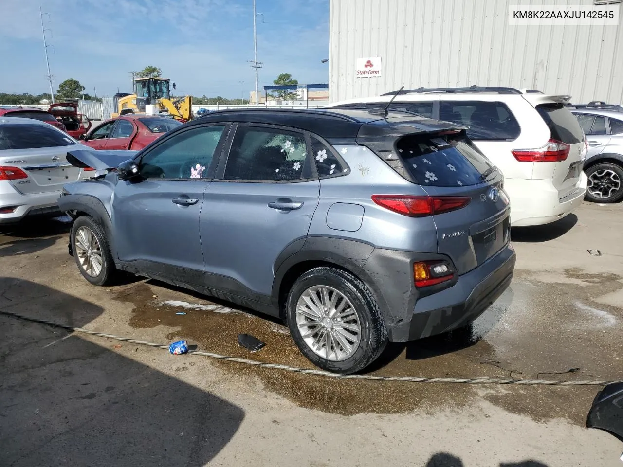 2018 Hyundai Kona Sel VIN: KM8K22AAXJU142545 Lot: 74358414