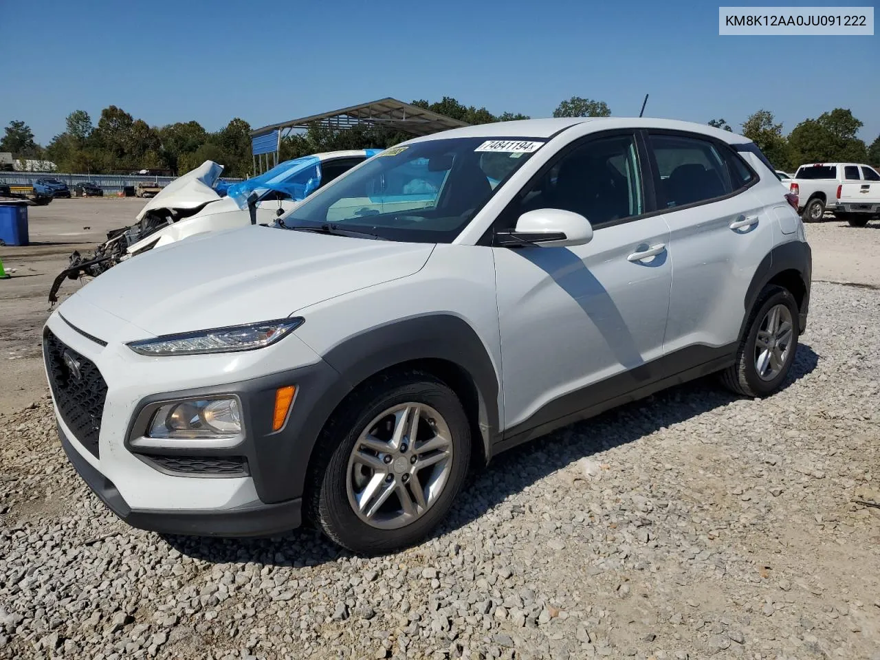 2018 Hyundai Kona Se VIN: KM8K12AA0JU091222 Lot: 74841194