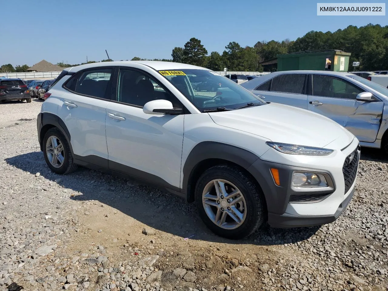 2018 Hyundai Kona Se VIN: KM8K12AA0JU091222 Lot: 74841194