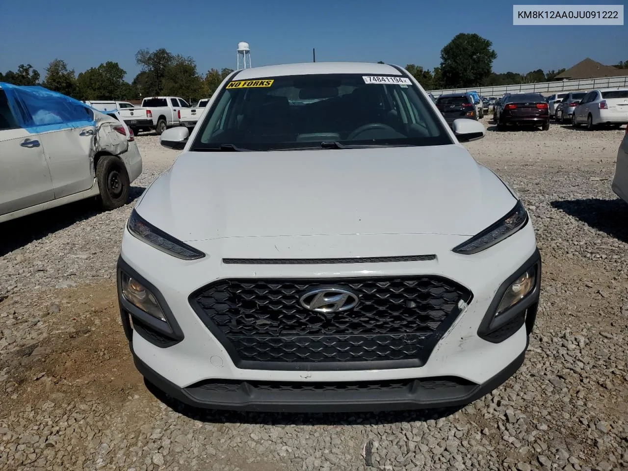 2018 Hyundai Kona Se VIN: KM8K12AA0JU091222 Lot: 74841194