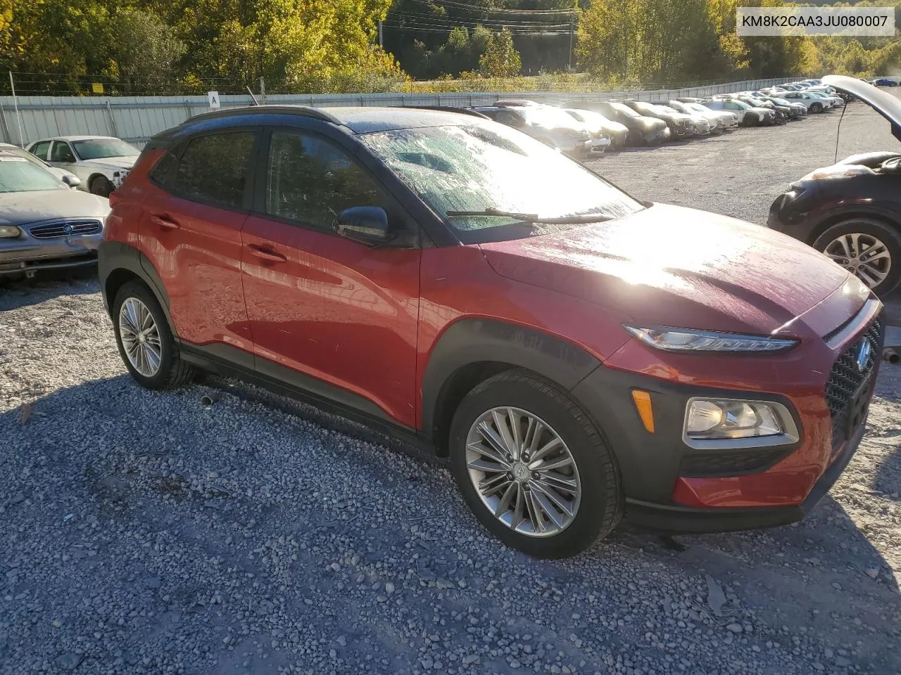 2018 Hyundai Kona Sel VIN: KM8K2CAA3JU080007 Lot: 75024734