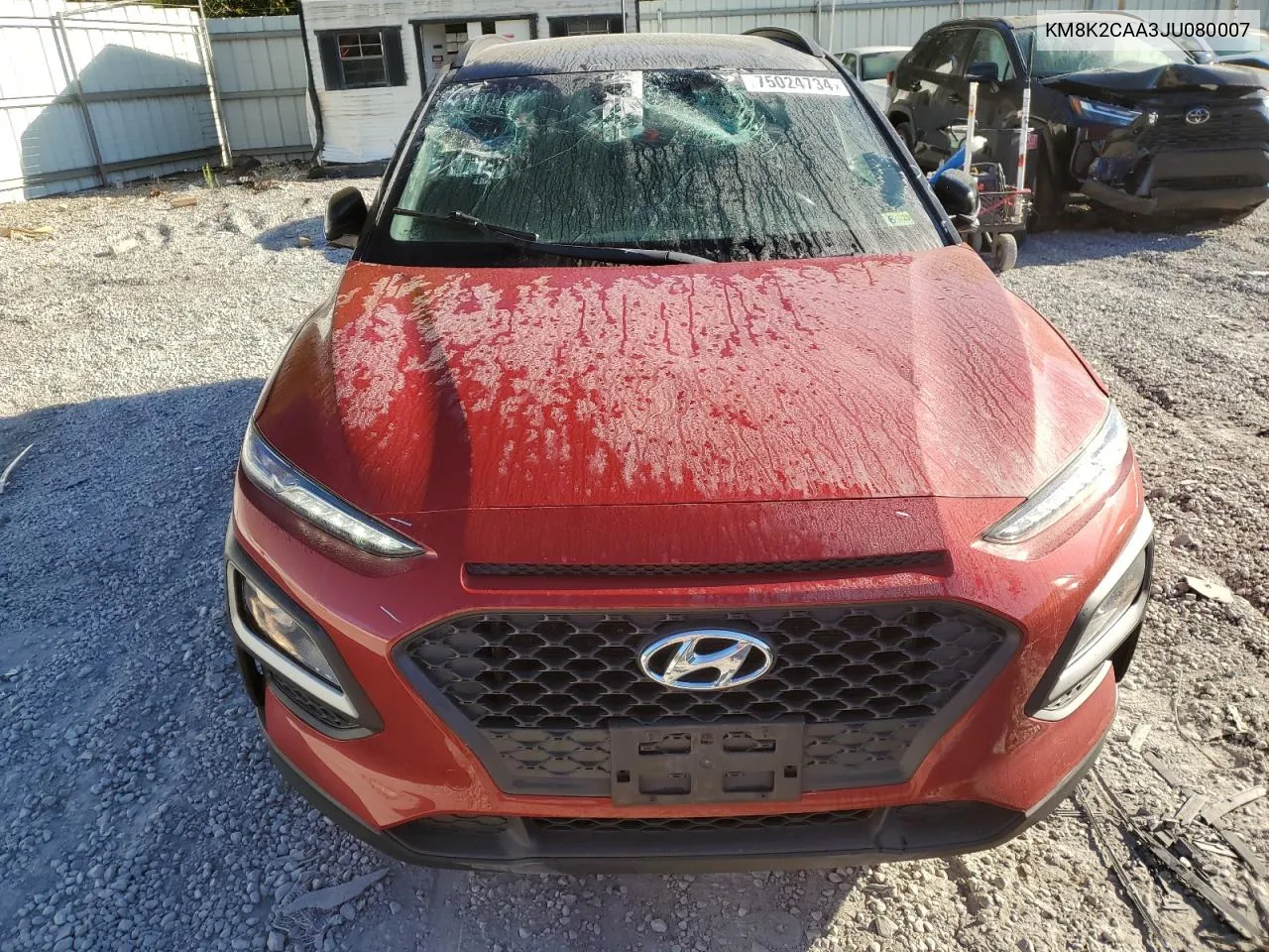 2018 Hyundai Kona Sel VIN: KM8K2CAA3JU080007 Lot: 75024734