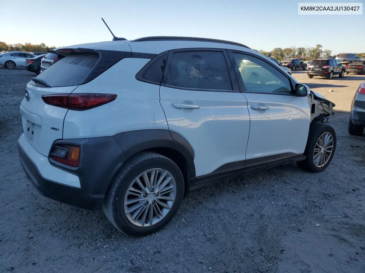 2018 Hyundai Kona Sel VIN: KM8K2CAA2JU130427 Lot: 75738634