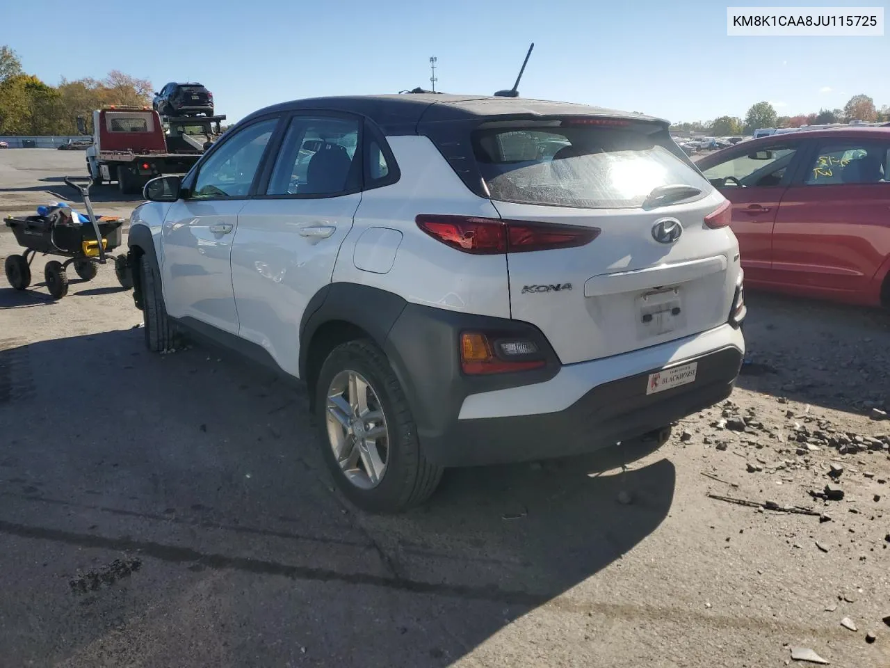 2018 Hyundai Kona Se VIN: KM8K1CAA8JU115725 Lot: 76104784