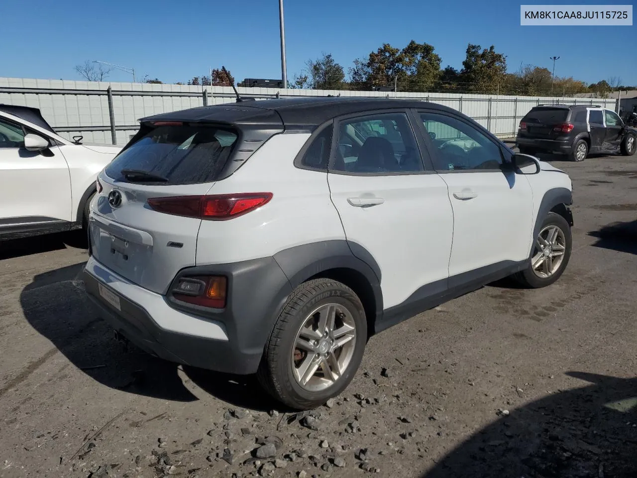 2018 Hyundai Kona Se VIN: KM8K1CAA8JU115725 Lot: 76104784