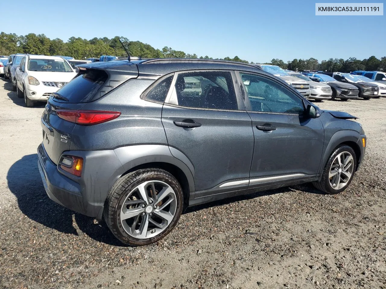 2018 Hyundai Kona Limited VIN: KM8K3CA53JU111191 Lot: 76234444