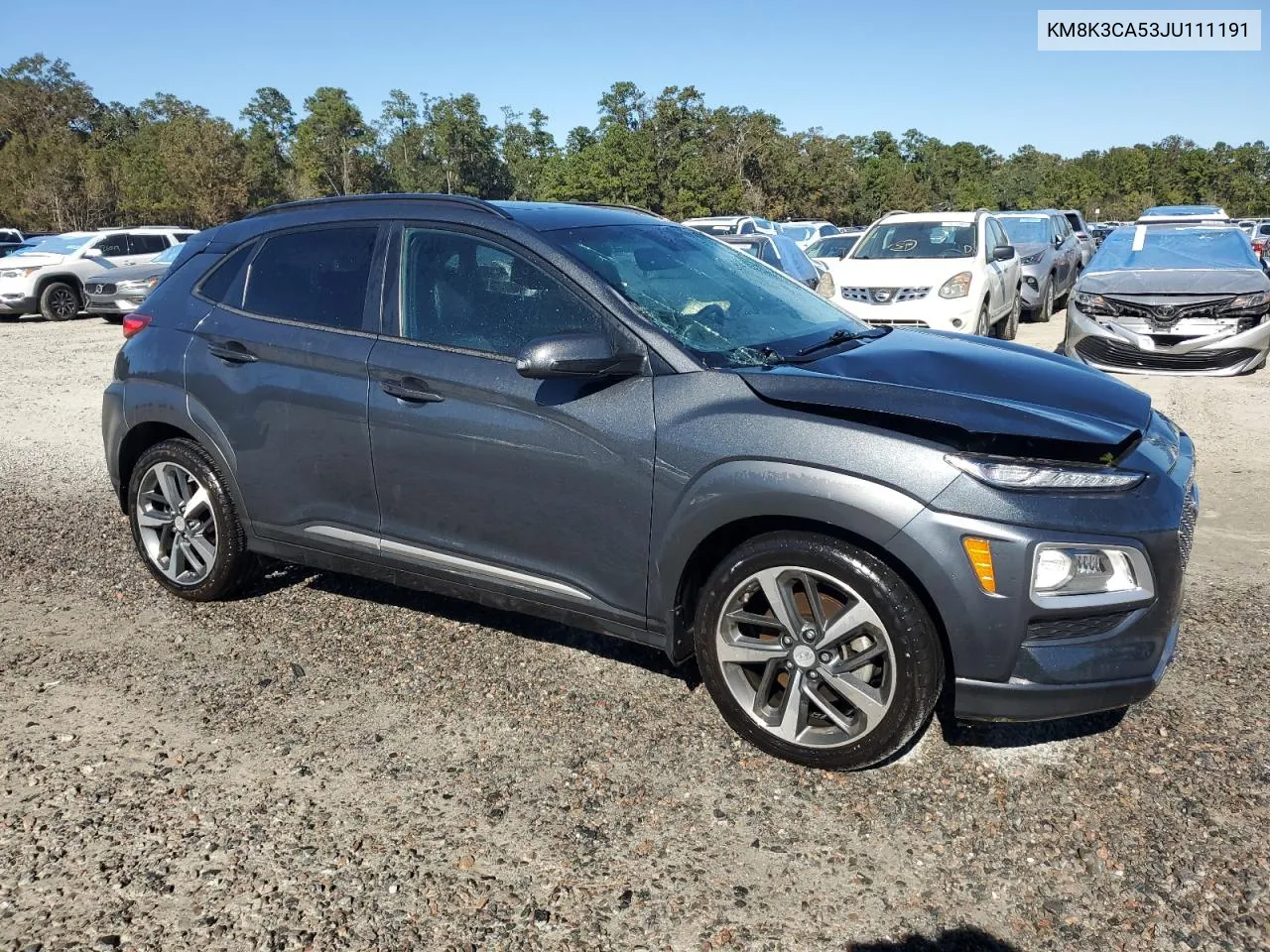 2018 Hyundai Kona Limited VIN: KM8K3CA53JU111191 Lot: 76234444