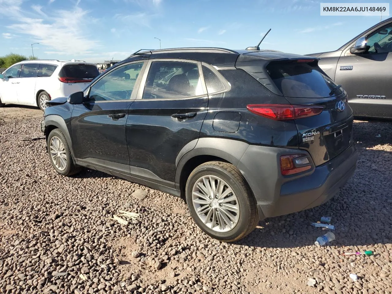 2018 Hyundai Kona Sel VIN: KM8K22AA6JU148469 Lot: 77357984