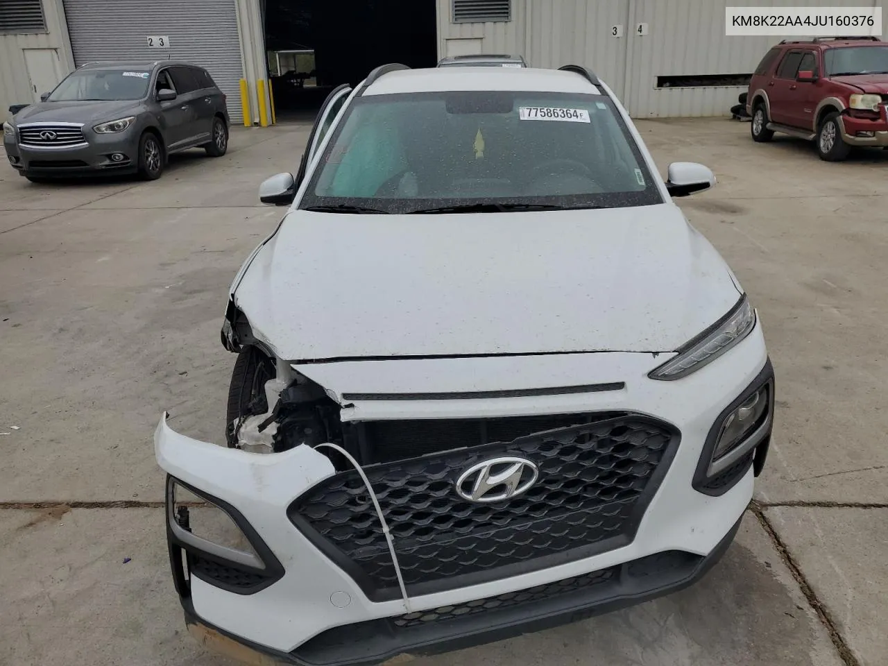 2018 Hyundai Kona Sel VIN: KM8K22AA4JU160376 Lot: 77586364