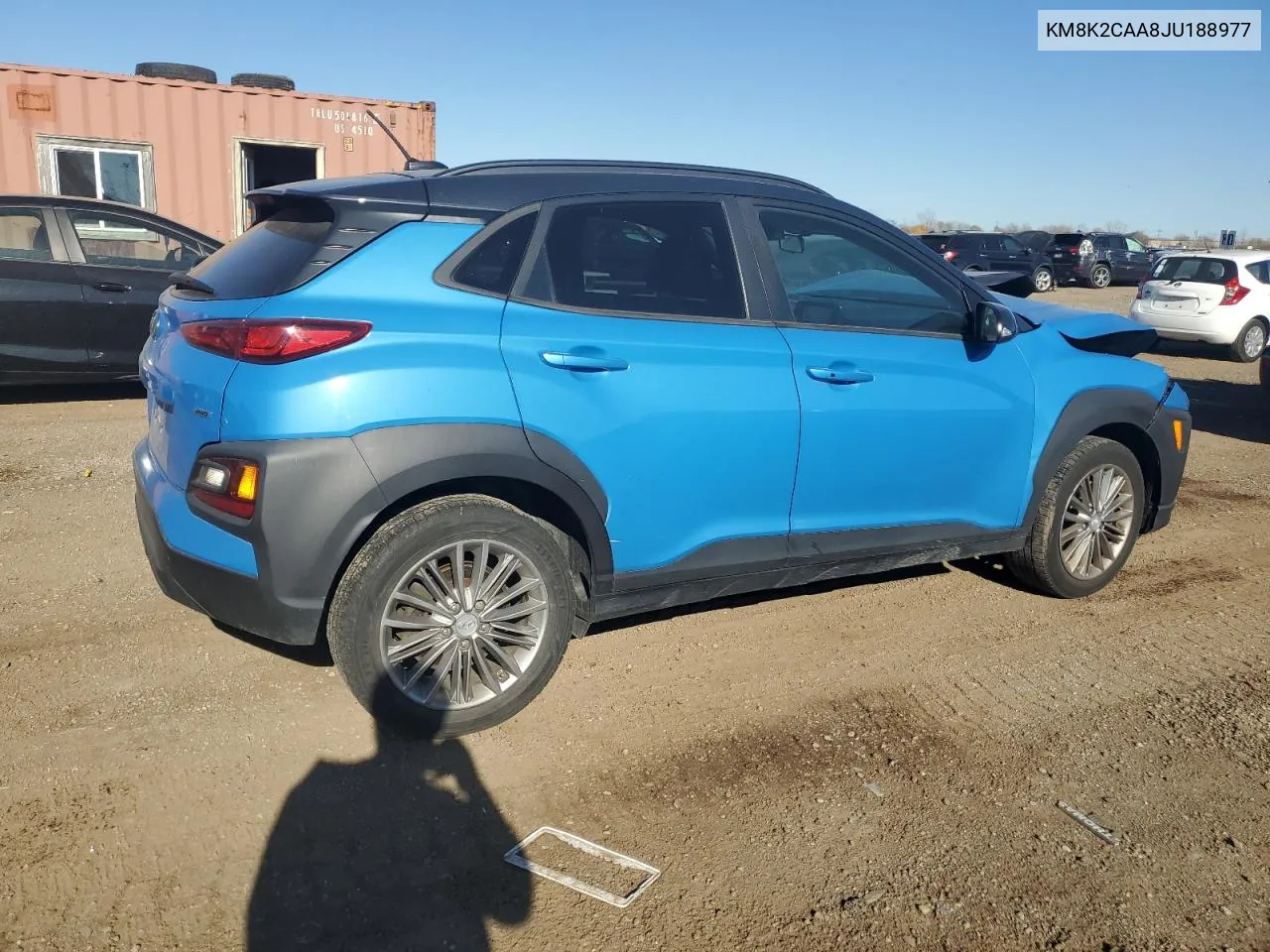 2018 Hyundai Kona Sel VIN: KM8K2CAA8JU188977 Lot: 78459964