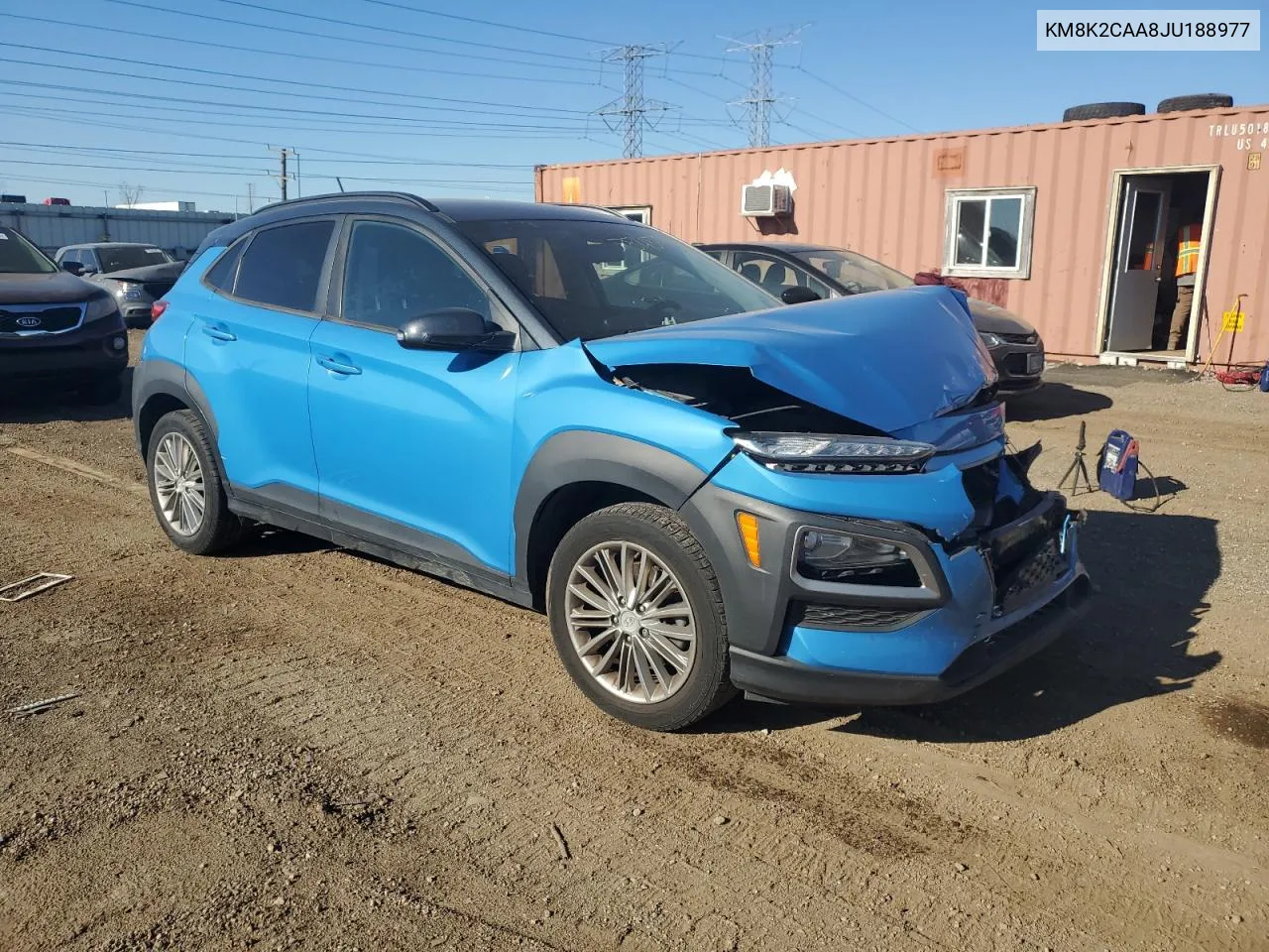 2018 Hyundai Kona Sel VIN: KM8K2CAA8JU188977 Lot: 78459964