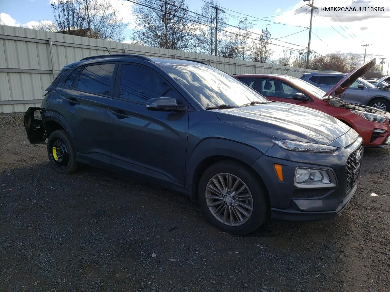 2018 Hyundai Kona Sel VIN: KM8K2CAA6JU113985 Lot: 79721684