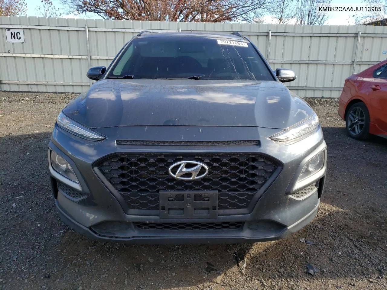 2018 Hyundai Kona Sel VIN: KM8K2CAA6JU113985 Lot: 79721684