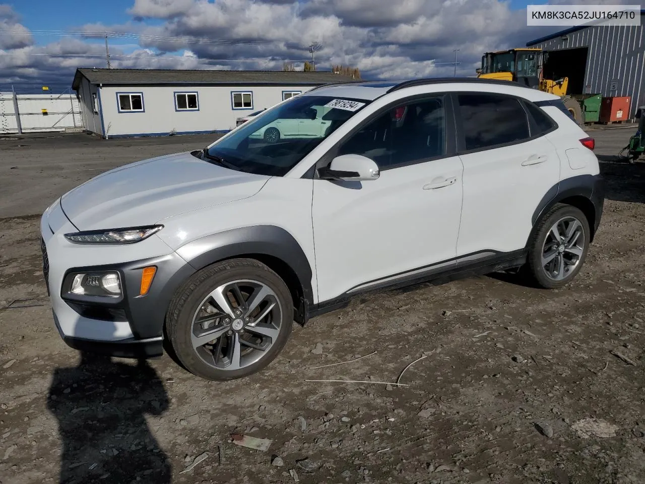 2018 Hyundai Kona Limited VIN: KM8K3CA52JU164710 Lot: 79819294