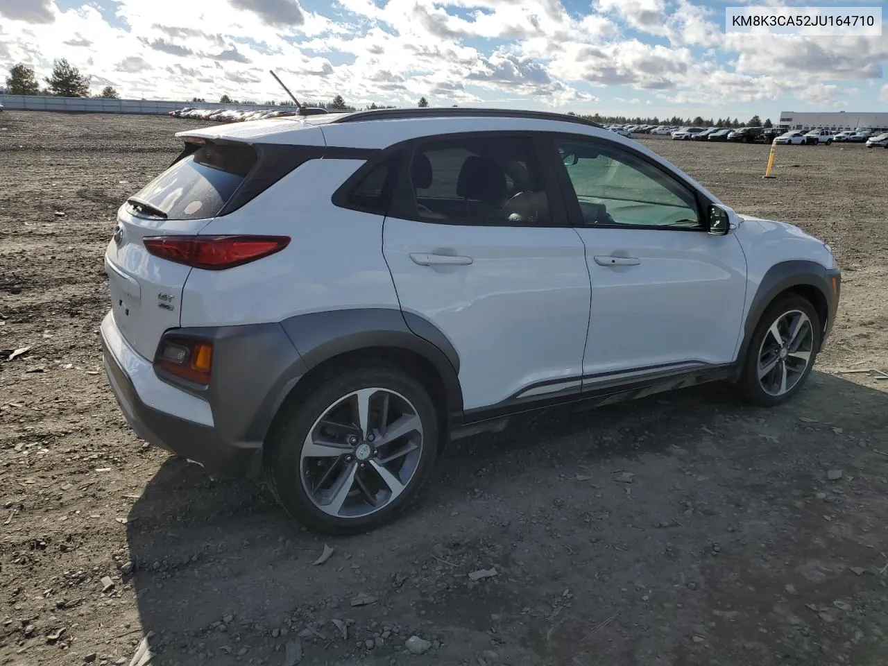 2018 Hyundai Kona Limited VIN: KM8K3CA52JU164710 Lot: 79819294