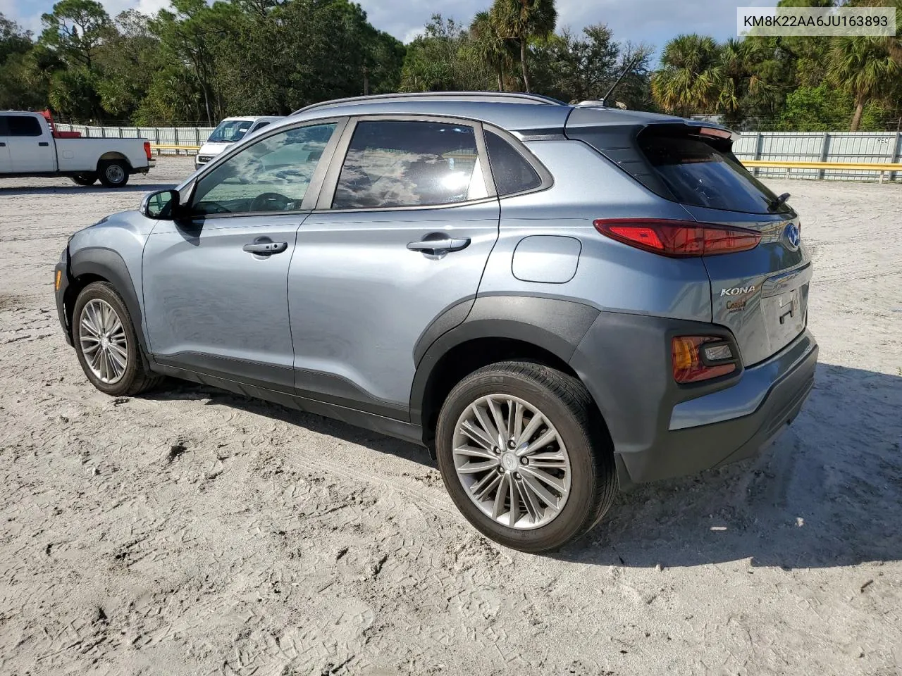 2018 Hyundai Kona Sel VIN: KM8K22AA6JU163893 Lot: 80263124