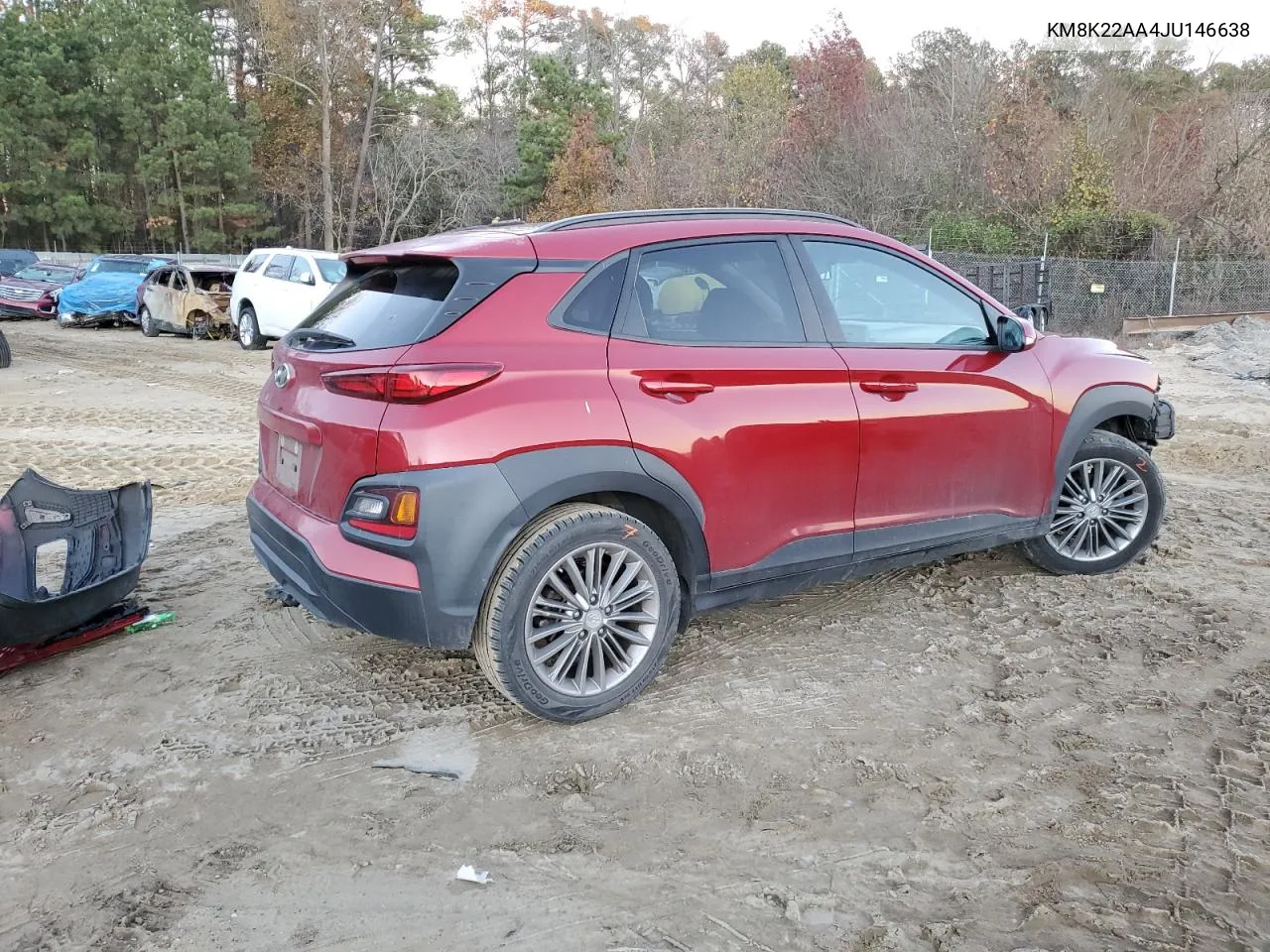 2018 Hyundai Kona Sel VIN: KM8K22AA4JU146638 Lot: 80618054