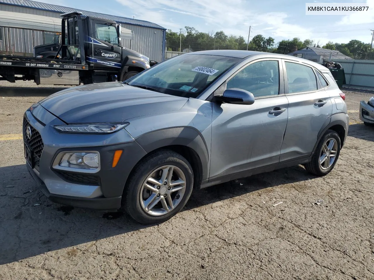 2019 Hyundai Kona Se VIN: KM8K1CAA1KU366877 Lot: 59802464