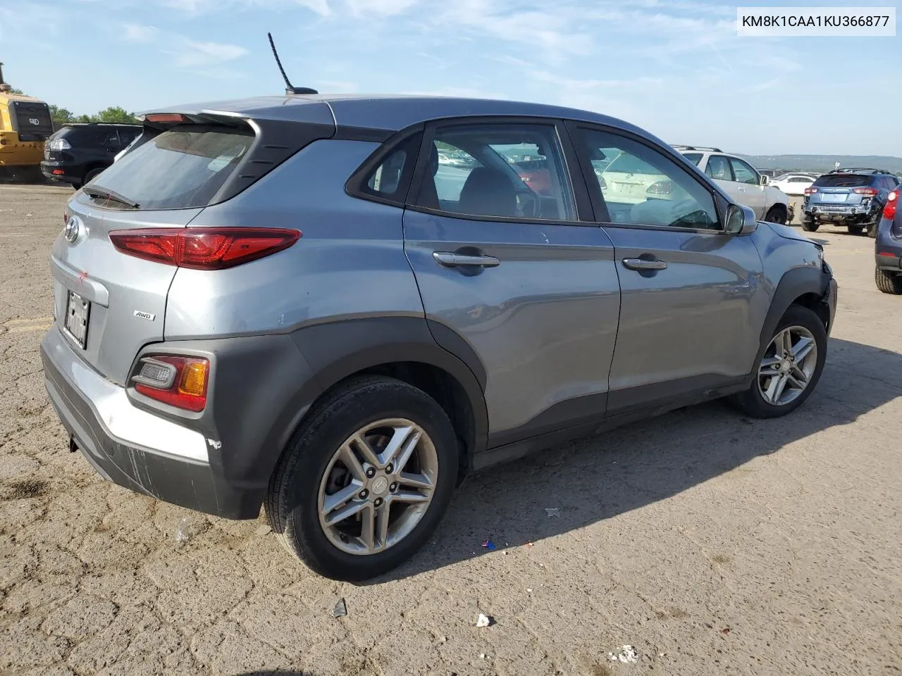 2019 Hyundai Kona Se VIN: KM8K1CAA1KU366877 Lot: 59802464