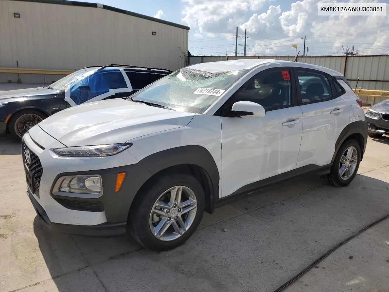 2019 Hyundai Kona Se VIN: KM8K12AA6KU303851 Lot: 60216244