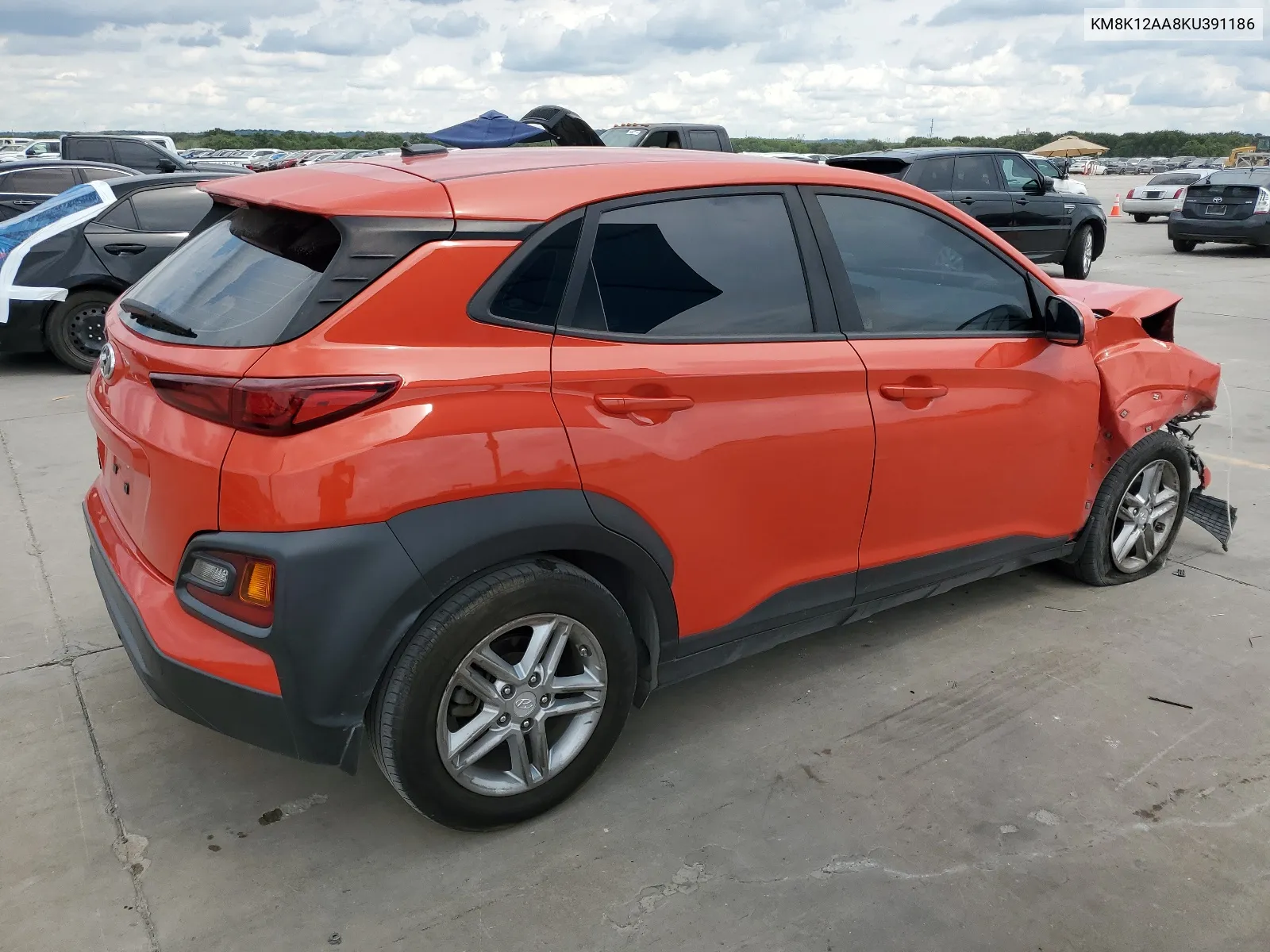 2019 Hyundai Kona Se VIN: KM8K12AA8KU391186 Lot: 64648014