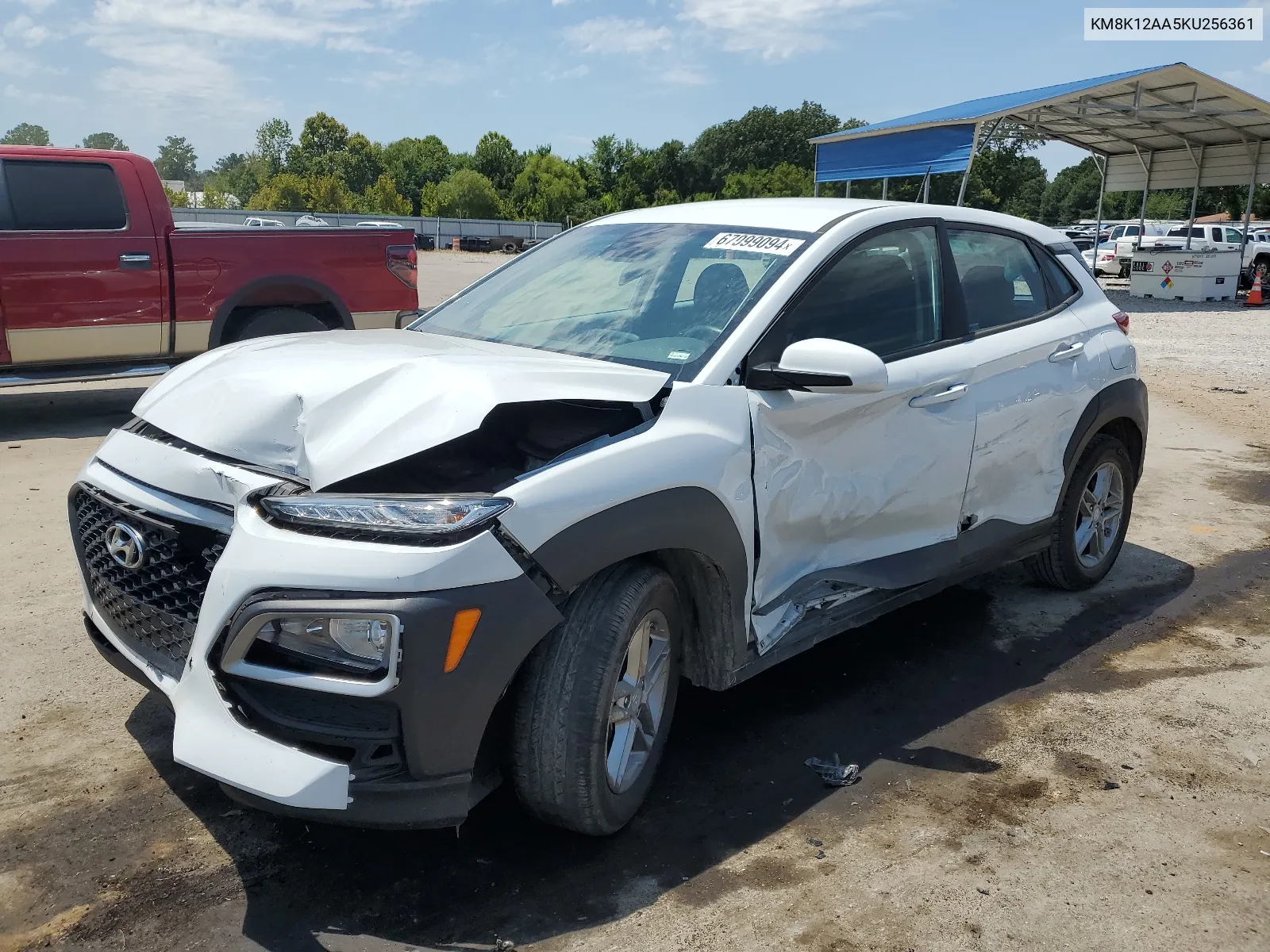 2019 Hyundai Kona Se VIN: KM8K12AA5KU256361 Lot: 67099094