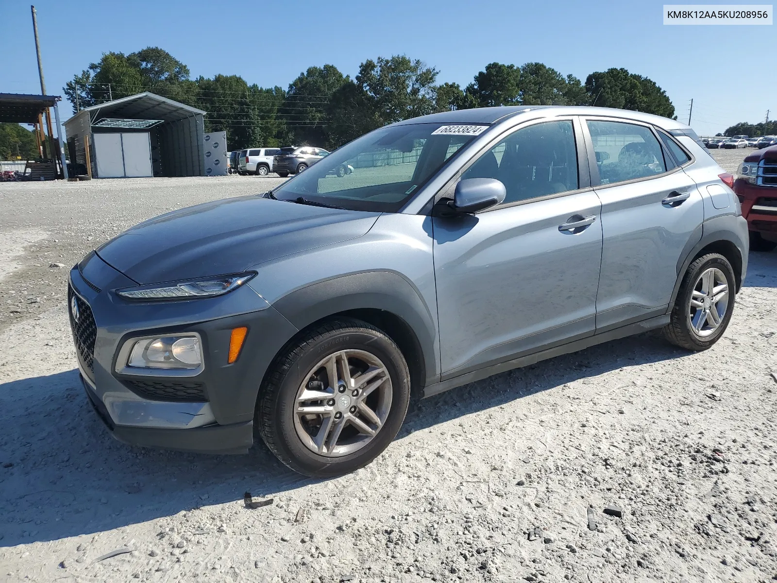 2019 Hyundai Kona Se VIN: KM8K12AA5KU208956 Lot: 68233824