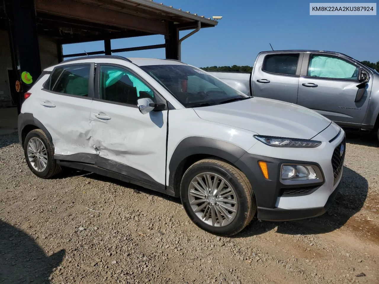 2019 Hyundai Kona Sel VIN: KM8K22AA2KU387924 Lot: 68271534