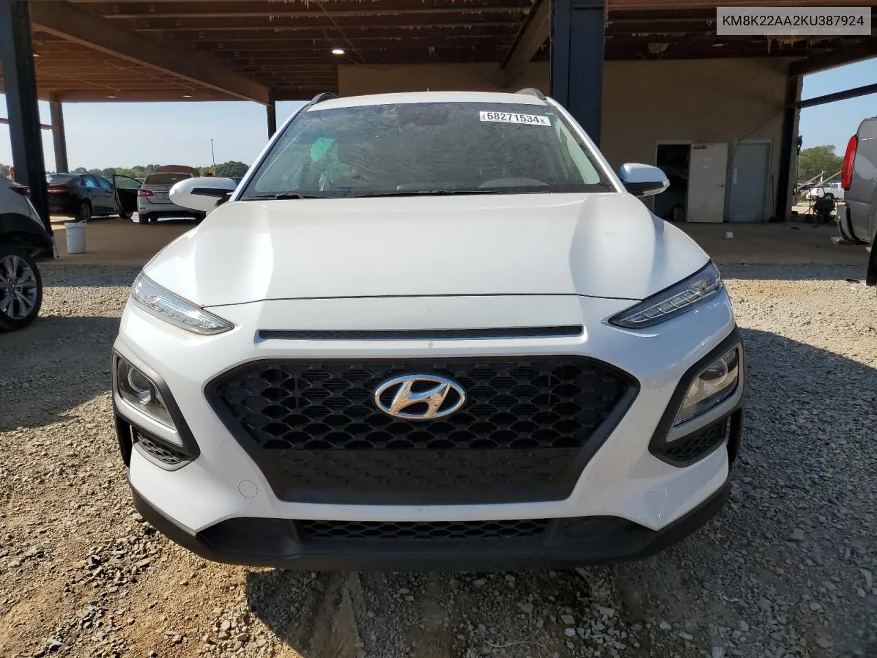 2019 Hyundai Kona Sel VIN: KM8K22AA2KU387924 Lot: 68271534