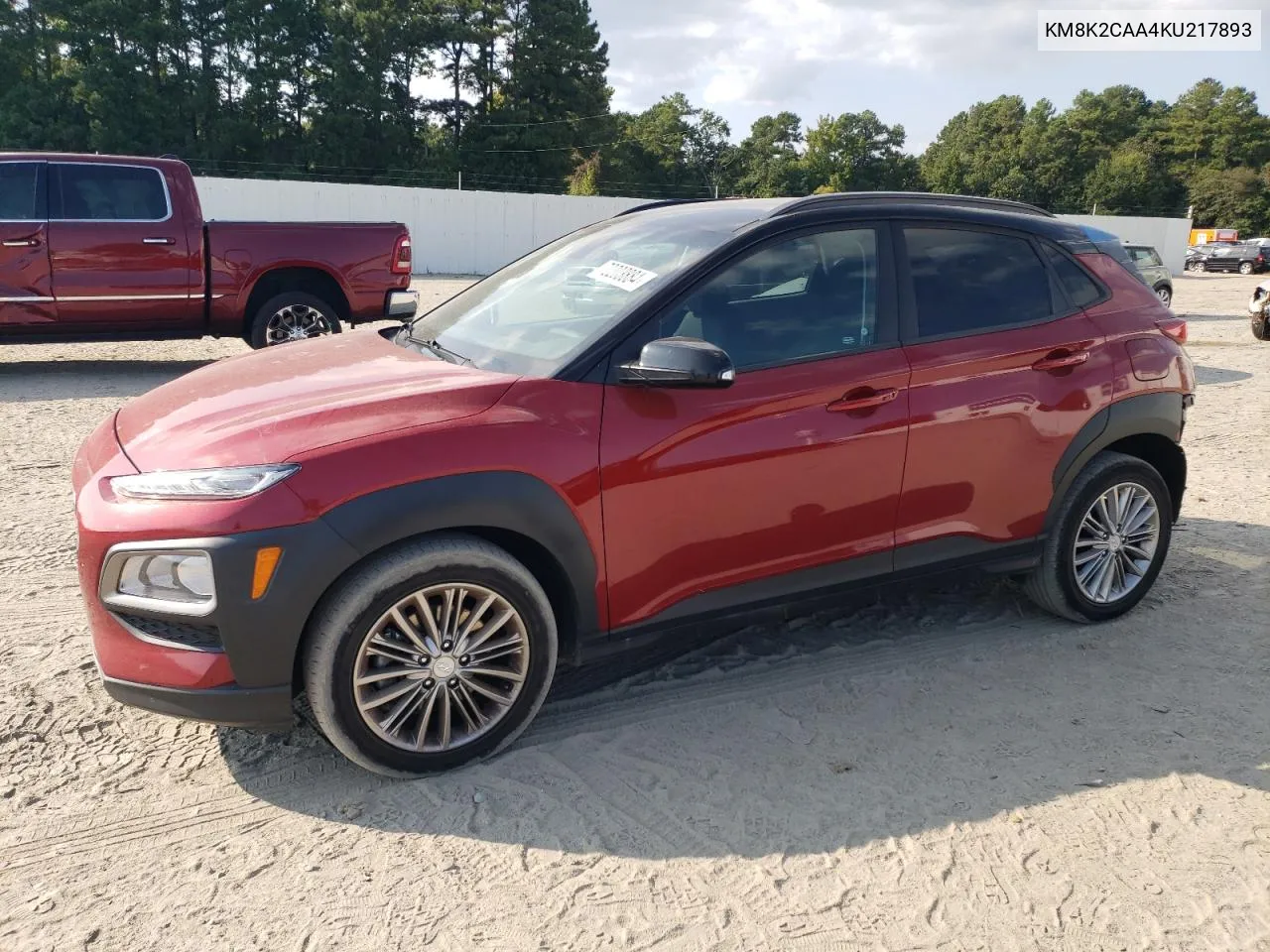 2019 Hyundai Kona Sel VIN: KM8K2CAA4KU217893 Lot: 70203884