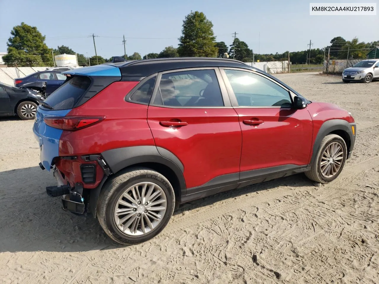 2019 Hyundai Kona Sel VIN: KM8K2CAA4KU217893 Lot: 70203884