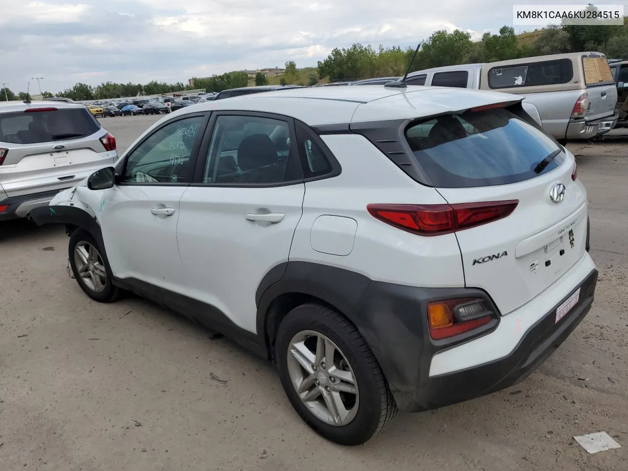 2019 Hyundai Kona Se VIN: KM8K1CAA6KU284515 Lot: 70481744