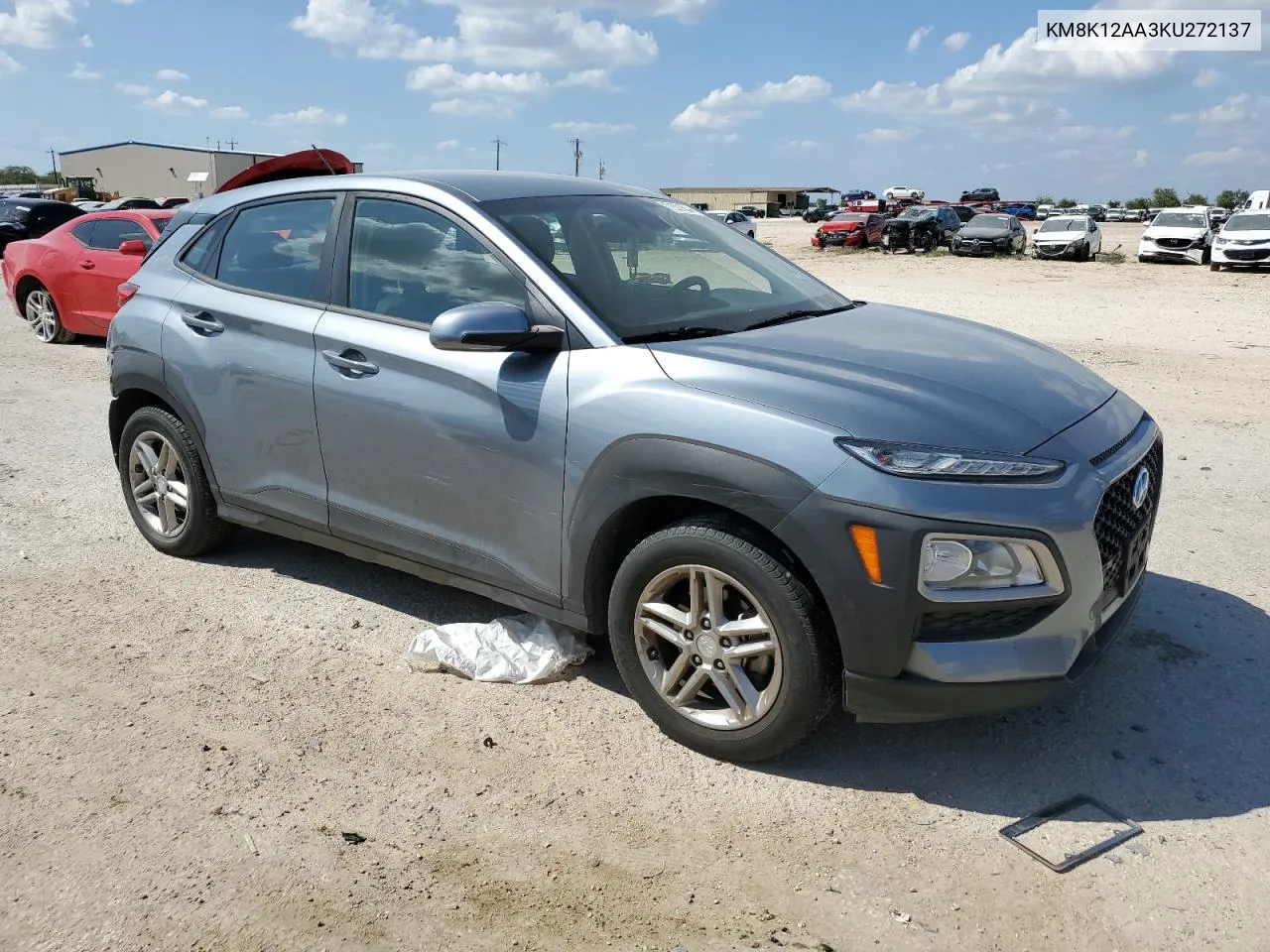 2019 Hyundai Kona Se VIN: KM8K12AA3KU272137 Lot: 71391554