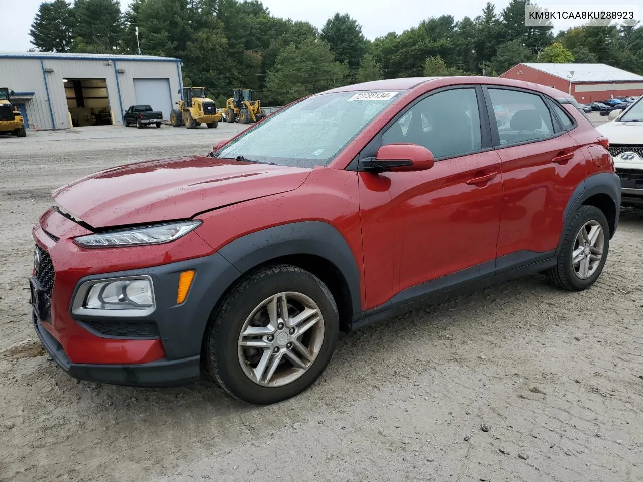 2019 Hyundai Kona Se VIN: KM8K1CAA8KU288923 Lot: 72239134