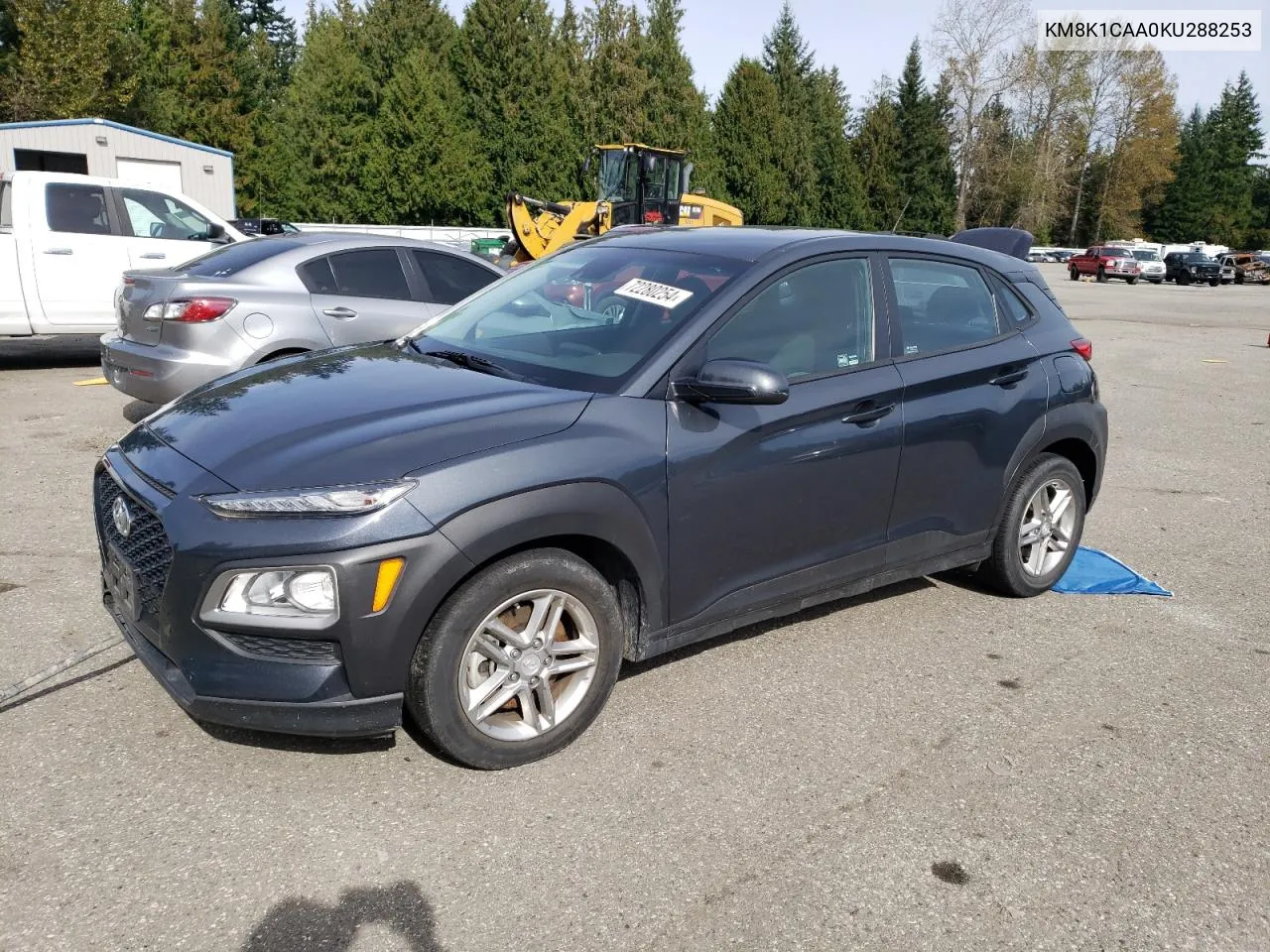 2019 Hyundai Kona Se VIN: KM8K1CAA0KU288253 Lot: 72280254