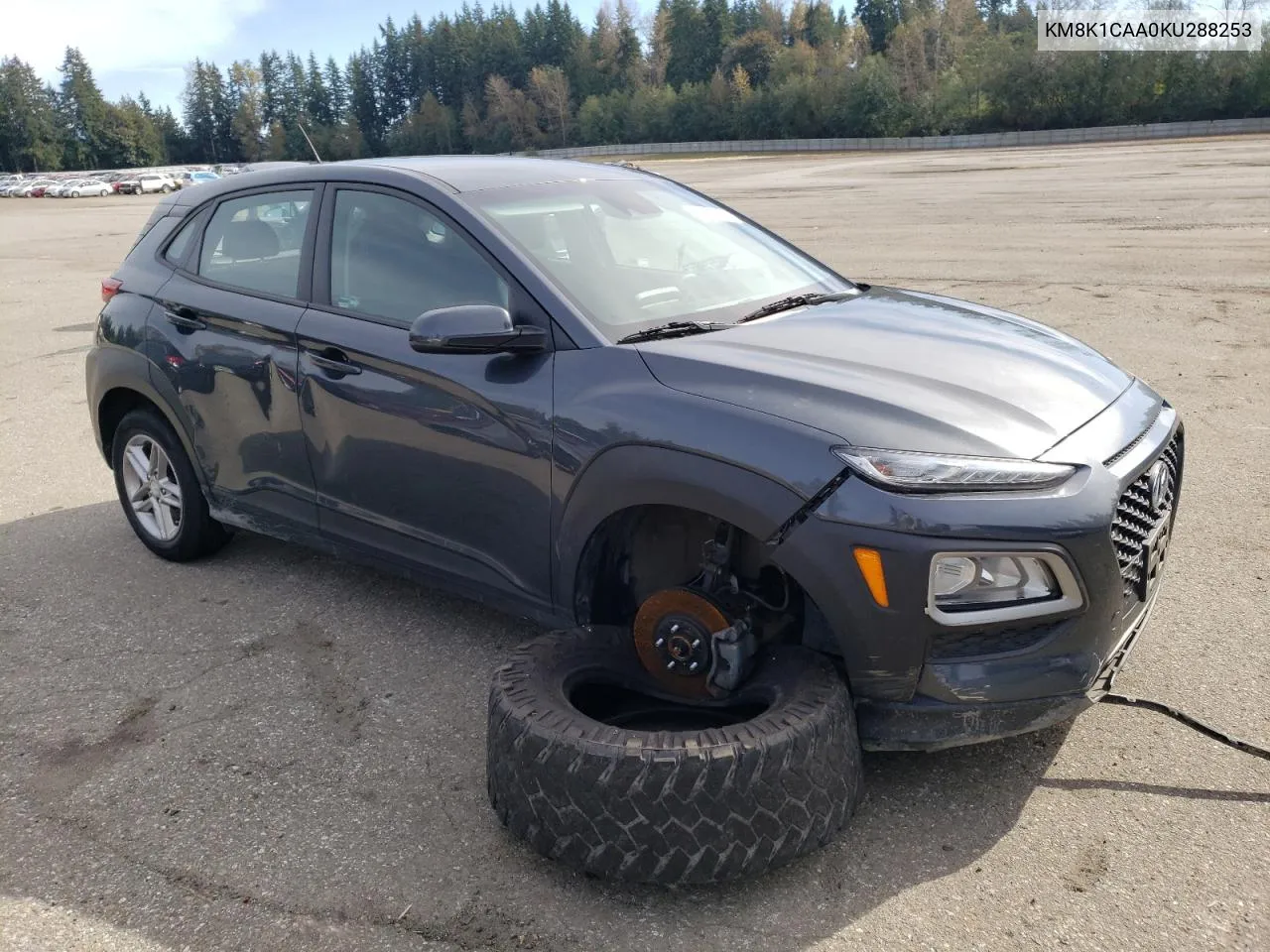 2019 Hyundai Kona Se VIN: KM8K1CAA0KU288253 Lot: 72280254