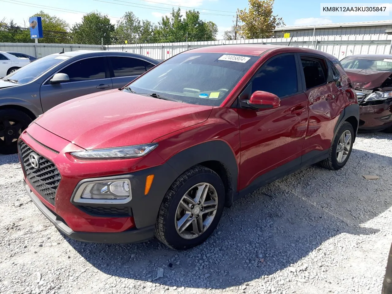 KM8K12AA3KU305847 2019 Hyundai Kona Se