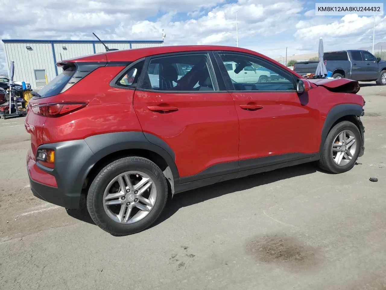 2019 Hyundai Kona Se VIN: KM8K12AA8KU244432 Lot: 72594074