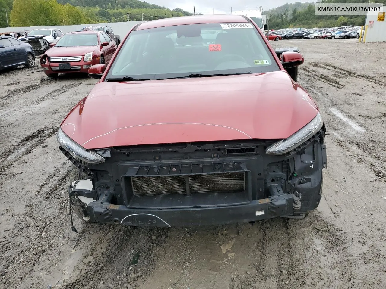 2019 Hyundai Kona Se VIN: KM8K1CAA0KU368703 Lot: 73304984