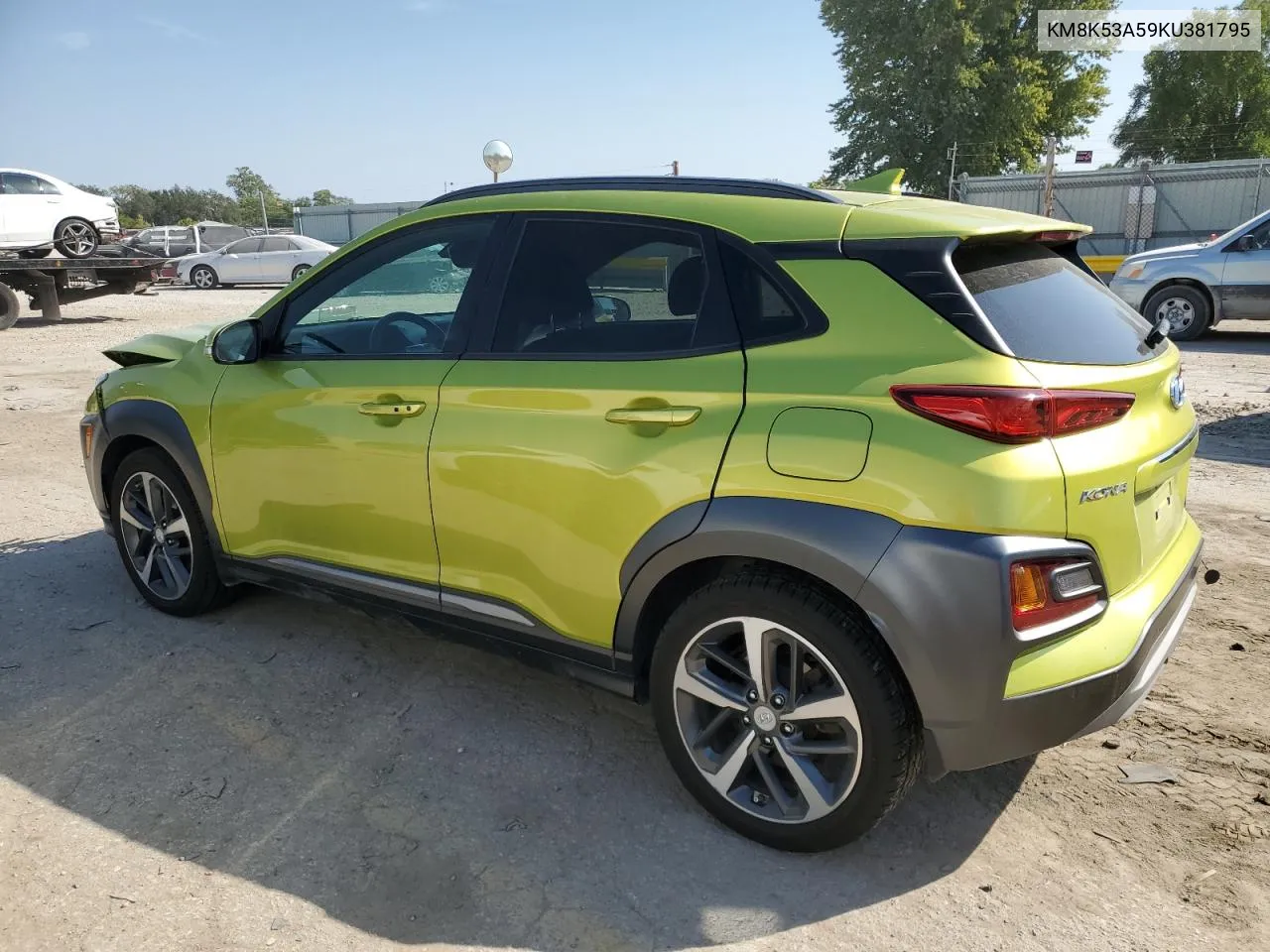 2019 Hyundai Kona Ultimate VIN: KM8K53A59KU381795 Lot: 73815964