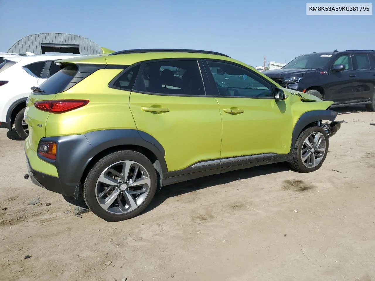 2019 Hyundai Kona Ultimate VIN: KM8K53A59KU381795 Lot: 73815964