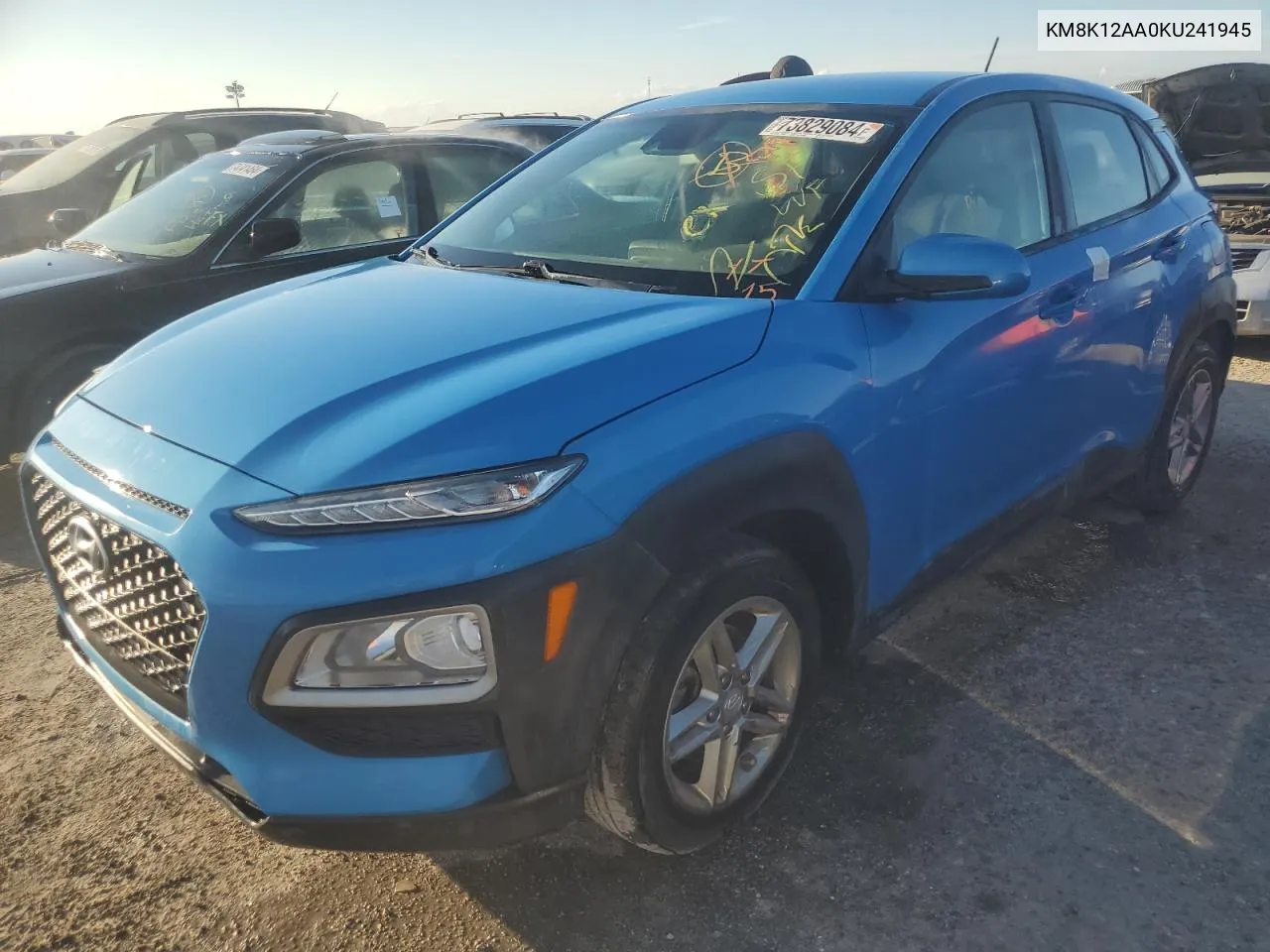 2019 Hyundai Kona Se VIN: KM8K12AA0KU241945 Lot: 73829084