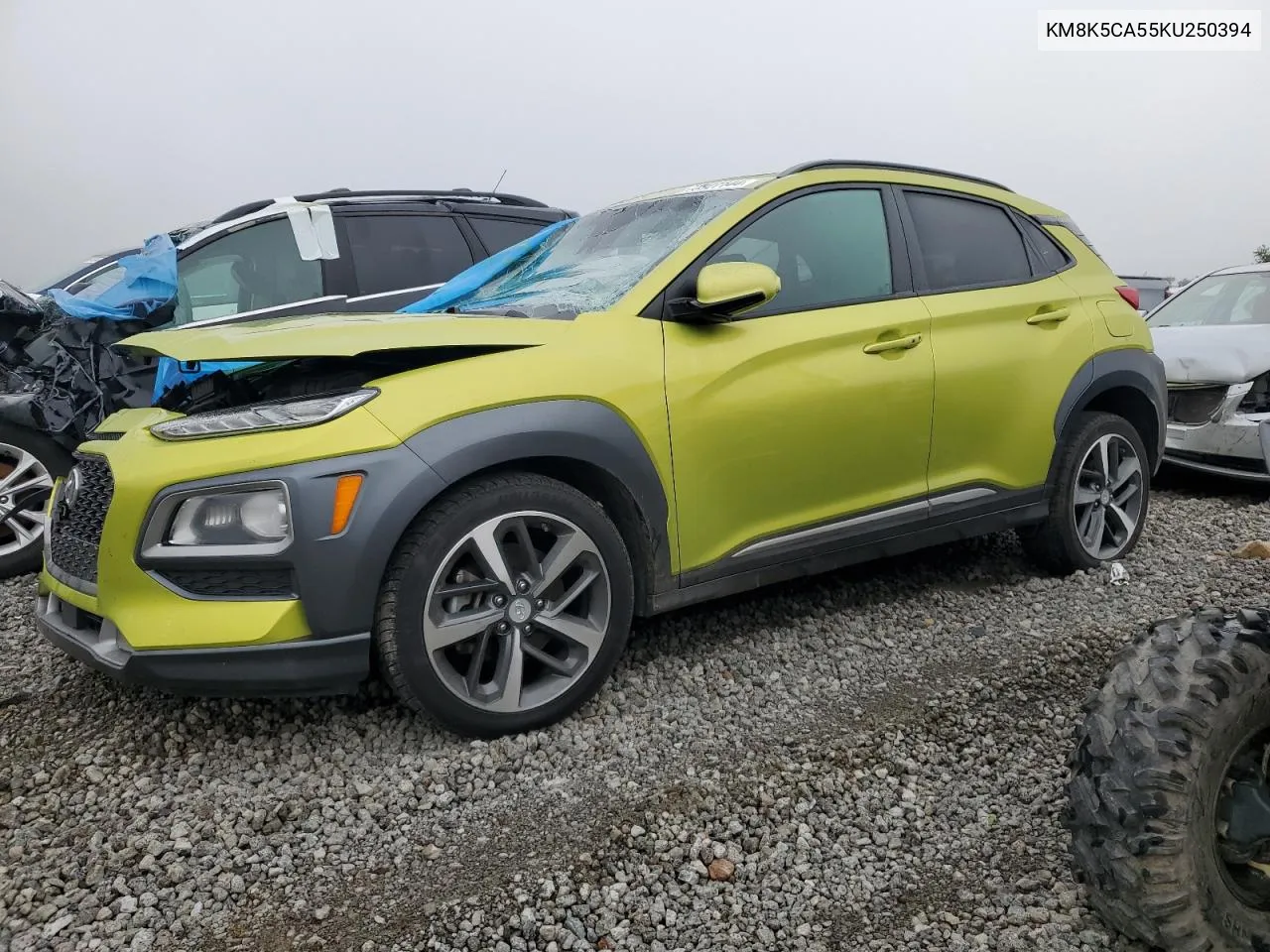 2019 Hyundai Kona Ultimate VIN: KM8K5CA55KU250394 Lot: 73927144