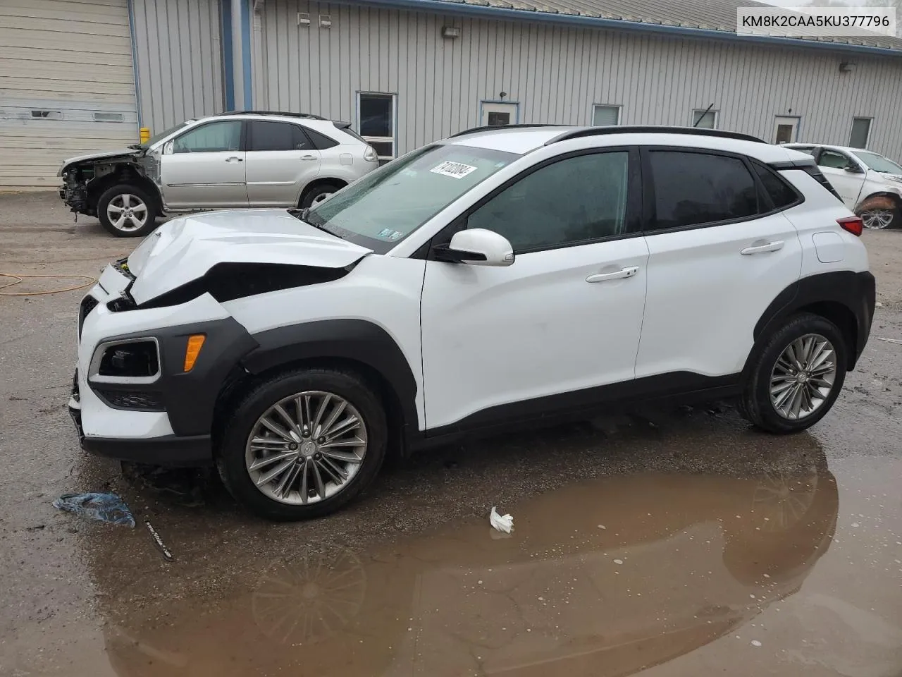 2019 Hyundai Kona Sel VIN: KM8K2CAA5KU377796 Lot: 74102084