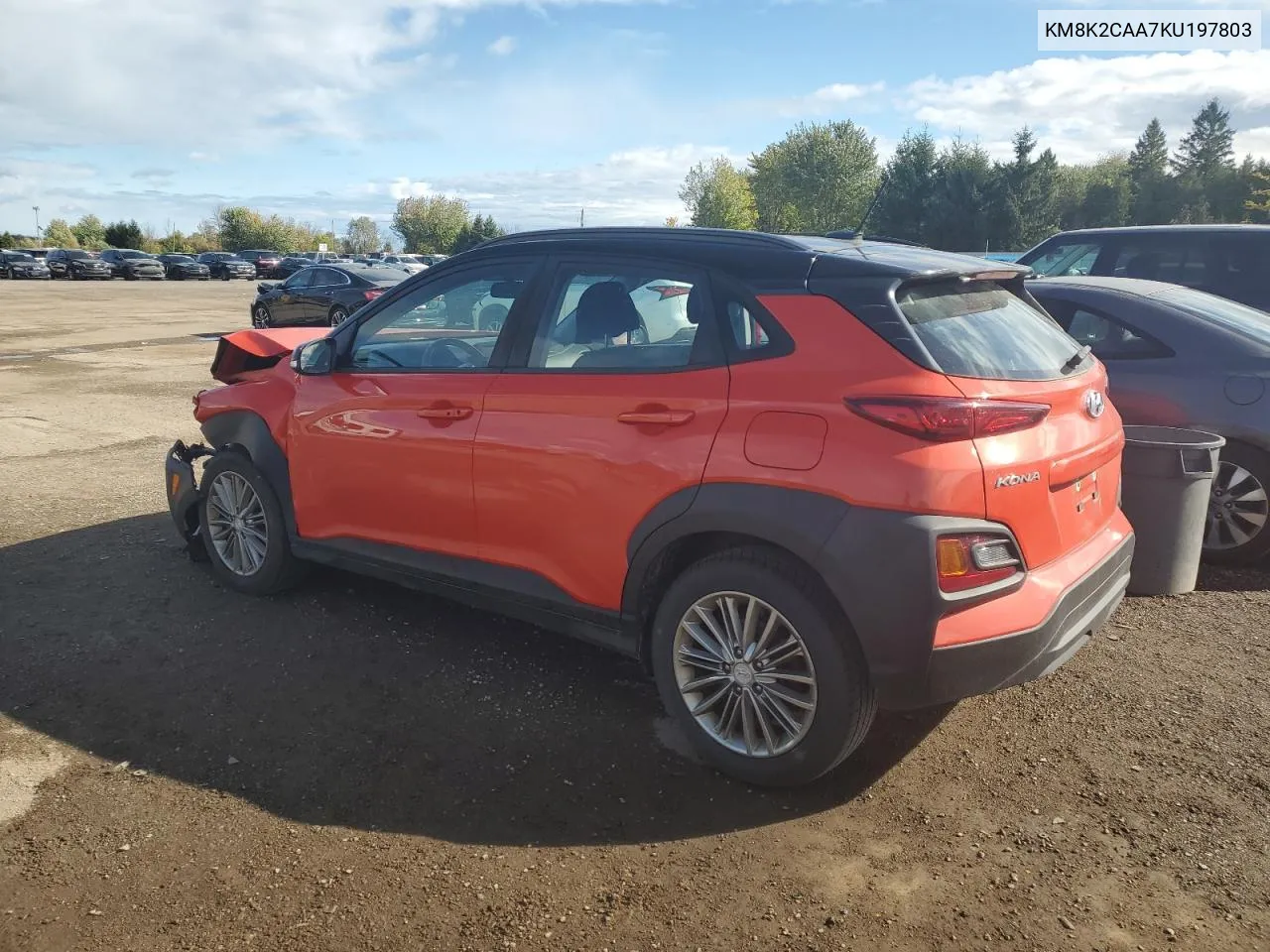 2019 Hyundai Kona Sel VIN: KM8K2CAA7KU197803 Lot: 74749594