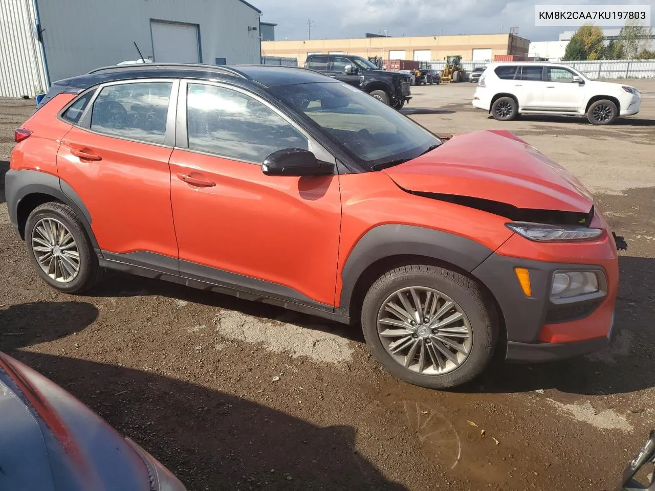 2019 Hyundai Kona Sel VIN: KM8K2CAA7KU197803 Lot: 74749594