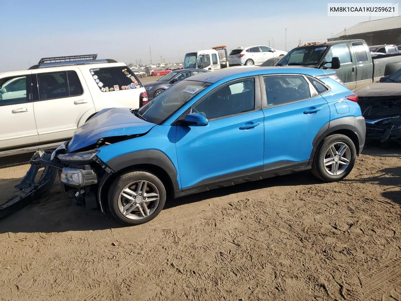 2019 Hyundai Kona Se VIN: KM8K1CAA1KU259621 Lot: 74949604